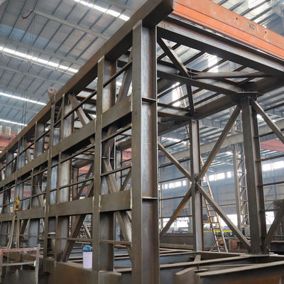 Stahlkonstruktions-Rahmen-Kasten Q235 Q355 für Ausrüstung 36x9x8m