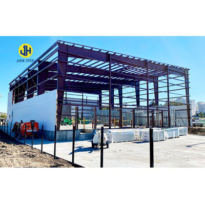 Apex Roof Prefab Metal Garden Shed für Q235B/Q345B Niedrigkohlenstoffstahlstruktur