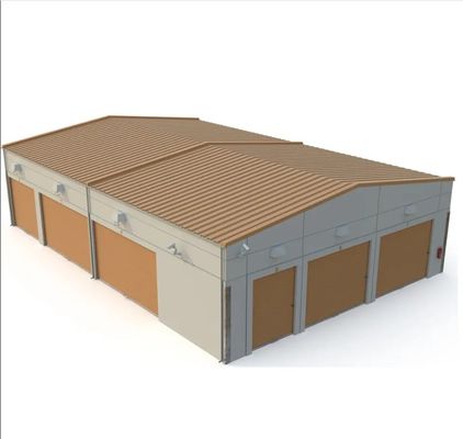 Prefab Stahlkonstruktion Lagerhaus Werkstatt Gebäude Bau mit 3D-Zeichnung Design