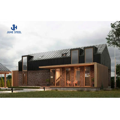 Schiebetür Prefab Stahlrahmen Struktur Haus Kits Villa mit Aluminium-Legierungsfenster