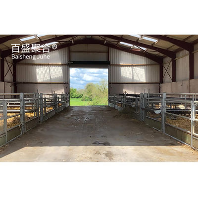 Stahlbau Stahlkonstruktion Ziegenfarm Schafschuppen Schuppenhaus mit H-Strahlen
