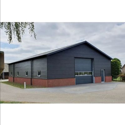 Kundenanforderungen erfüllt Prefab-Werkstatt Selbstlagerung Metallgebäude mit PVC-Fenster