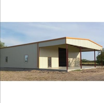 Kundenanforderungen erfüllt Prefab-Werkstatt Selbstlagerung Metallgebäude mit PVC-Fenster