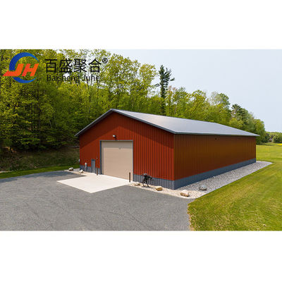 Kleines vorgefertigtes Lagerhaus mit Windlast 200 km/h Schweres vorgefertigtes Metalllagerhaus