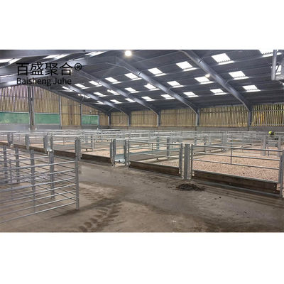 Hot Galvanizing Stahlkonstruktion Viehschuppen mit benutzerdefinierten Farben und ASTM-Standard