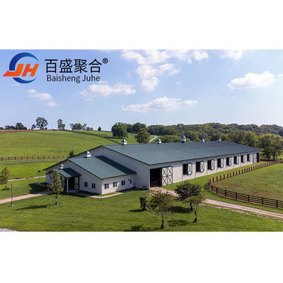 ISO9001 2008/CE/BV Zertifizierte moderne Geflügelfarm Leichtstahlkonstruktion Hühnerhaus