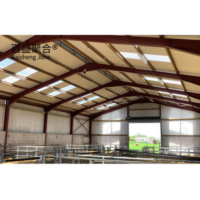 Sandwich-Panel-Dachbau Stahlkonstruktion Viehzuchtställe Schuppenhaus für Ziegen / Schafe