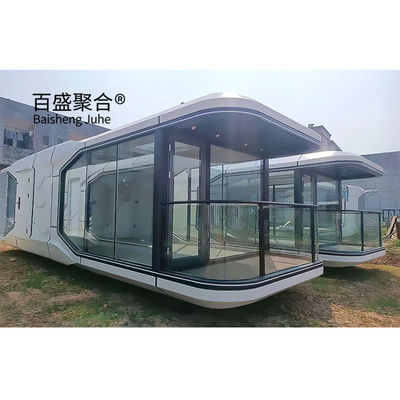 Custom Space Capsule Prefab House Kleine Häuser für Villa Stahl Modular Home Schiff Haus