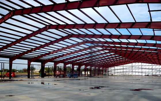 Industrielager Metallrahmen-Schuppen mit AiSi-Standard- und Sandwich-Dachplatten