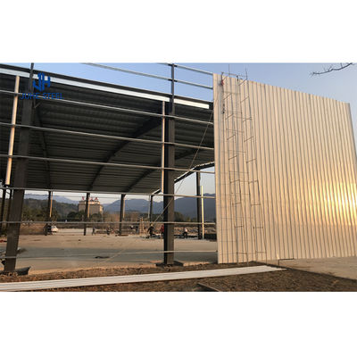 Leichte Stahlkonstruktion Vorgefertigtes Lagerwerk Werkstatt Hangar Garage Bauprojektion