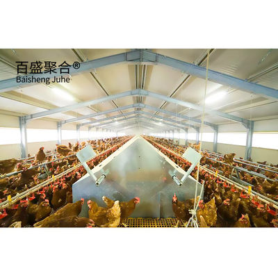 ISO9001 2008/CE/BV zertifizierte Stahlrahmen Hühnerfarm für offenes Geflügelstall