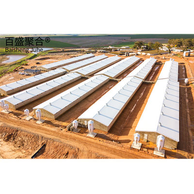 Stahlkonstruktion für Geflügelfarmschuppen und Industriegebäude