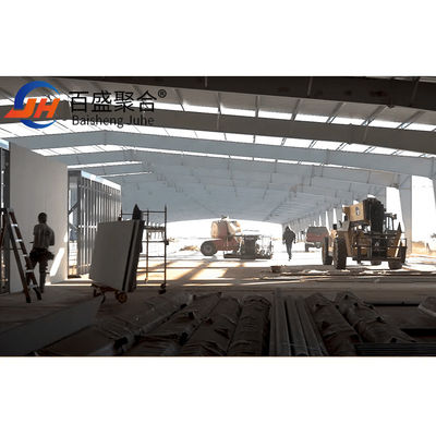 Vorgefertigtes Lager-/Hangargebäude mit Leichtstahlrahmen und Fenster aus Aluminiumlegierung