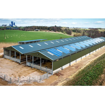 angepasste Farbstahl-Metallrahmenstruktur für Designviehzucht Schweinehalle