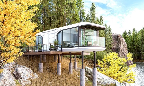 Transport und Ladung Vereinfachte 20ft Flat Pack Container House für Raumkapsel Leben
