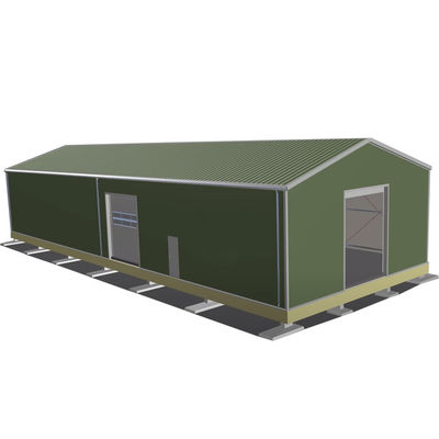 Heavy-Duty Livestock Shed Design Prefab Steel Cow Horse Stable für die Effizienz der Werkstatt