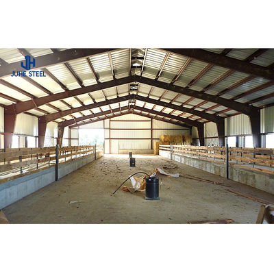 Heavy-Duty Livestock Shed Design Prefab Steel Cow Horse Stable für die Effizienz der Werkstatt