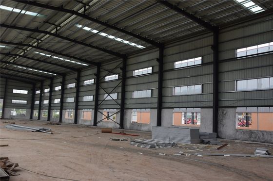 Großbreite vorgefertigte Leuchten I-Beam Lagerhaus Bau mit Aluminiumlegierung Fenster