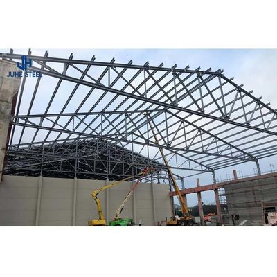 Leichtstahl Q355 Q235 Rahmen Vorgefertigte Stahlkonstruktion Hangar für Lager Werkstatt Haus