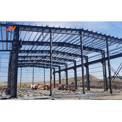 Leichtstahl Q355 Q235 Rahmen Vorgefertigte Stahlkonstruktion Hangar für Lager Werkstatt Haus