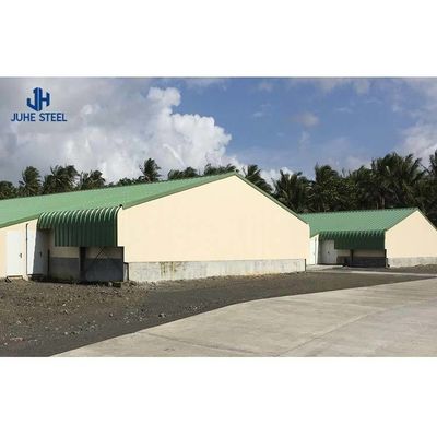 Q235Q345 Niedrigkohlenstoffstahl Moderne Broiler Geflügelfarm Schuppen Design Portable Hühnerhaus