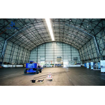 Hangar für mobile Flugzeuge Stahlkonstruktionsgebäude mit Fenster Toleranz aus Aluminiumlegierung ± 1%