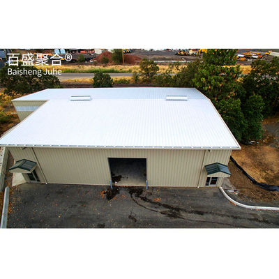 Vorgefertigte Stahlkonstruktion Werkstatt Garage Design mit einem einzigen Stahlblechdach