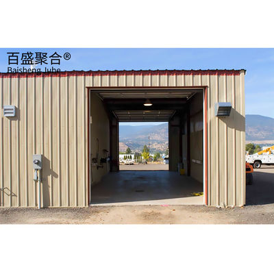 Vorgefertigte Stahlkonstruktion Werkstatt Garage Design mit einem einzigen Stahlblechdach