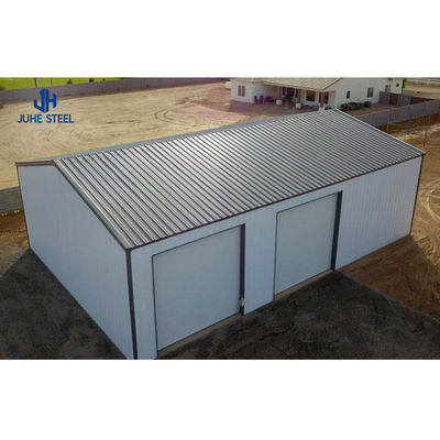 Wasserdichte Gartenhütte mit Stahlgehalt Farbe Carport Vorgefertigte Metallgarage Parkplatz