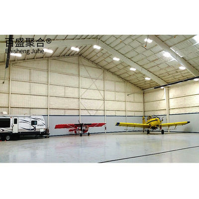 Leichtstahlkonstruktionsrahmen vorgefertigter Hangar für moderne Flugzeuge Toleranz ± 1%