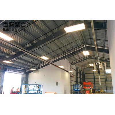 Affordable Steel Prefab Workshop mit gefärbtem Dach und Sandwich Panel