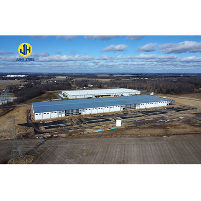 Steel Structure Workshop Customized Shed mit langem Dachbalken und galvanisiertem Rahmen