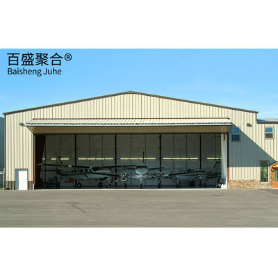 Hangar-Werkstattbau aus kohlenstoffarmem Stahl mit multifunktionaler Stahlkonstruktion