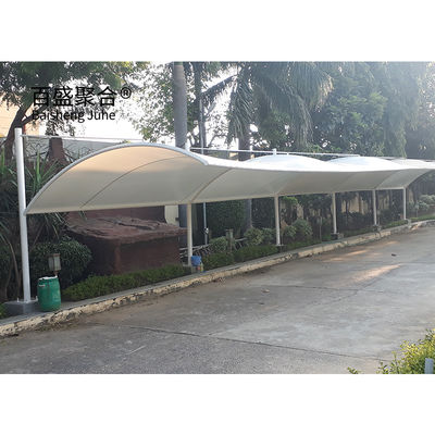 Stahlrahmen Parkzelt Autoschuppen Dachbau Membranstruktur Architektur Carport