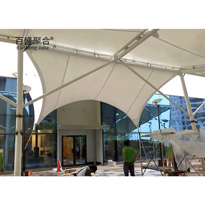 800-1300GSM PVC-beschichtete Stoffe Architektur Membran Spannmembran Schatten Strukturen