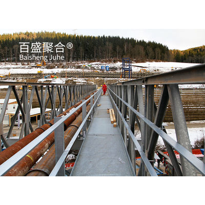 Metall-Fußgängerbrücke Stahl-Fußgängerbrücke für Einzelspur Breite 4,2 m