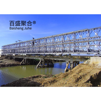Stahl-Fußgängerbrücke HD200-Brücke für Doppelspur Breite 7,35 m