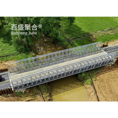 Stahl-Fußgängerbrücke HD200-Brücke für Doppelspur Breite 7,35 m