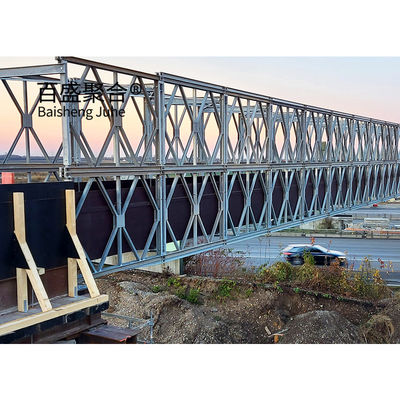 Schnelle Baustelle Bailey-Brücke mit Toleranz ± 1% und Q355/Grad 350/ASTM A992