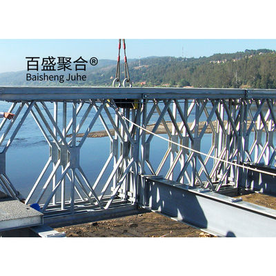 Schnelle Baustelle Bailey-Brücke mit Toleranz ± 1% und Q355/Grad 350/ASTM A992