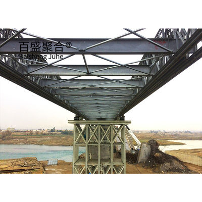 Schnelle Baustelle Bailey-Brücke mit Toleranz ± 1% und Q355/Grad 350/ASTM A992