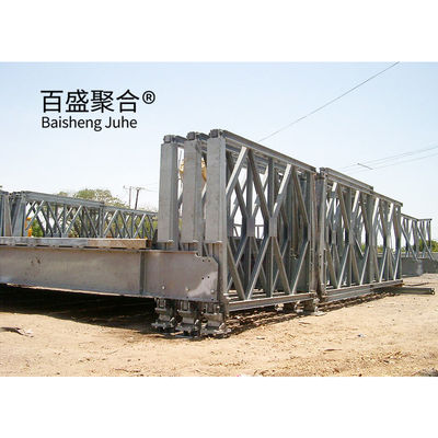 Load HS15-HS25 Stahltruss-Rahmenbrücke Modularer Prefab Portable ZB200 Stahlstrukturbrücke