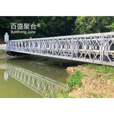 Load HS15-HS25 Stahltruss-Rahmenbrücke Modularer Prefab Portable ZB200 Stahlstrukturbrücke