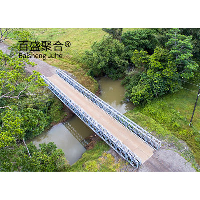 Verzinkte Stahlplatten-Strukturbrücke Q355 / Grade 350 / ASTM A992 Portable Stahlbrücken