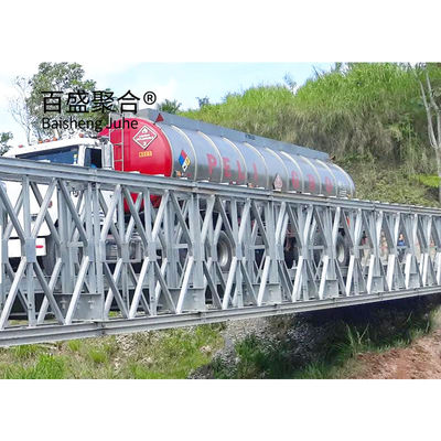 Verzinkte Stahlplatten-Strukturbrücke Q355 / Grade 350 / ASTM A992 Portable Stahlbrücken