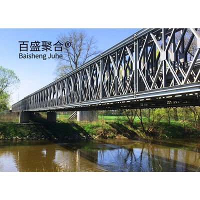 Verzinkte Stahlplatten-Strukturbrücke Q355 / Grade 350 / ASTM A992 Portable Stahlbrücken