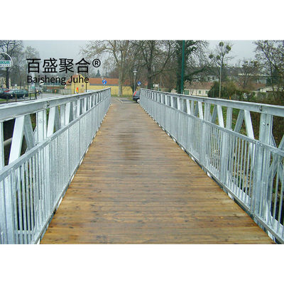 Verzinkte Stahlplatten-Strukturbrücke Q355 / Grade 350 / ASTM A992 Portable Stahlbrücken