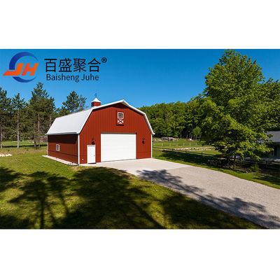 Anpassungsfähige Stahlkonstruktion Vorgefertigte Metallrohrbehälter Carports für erweiterbare Garage