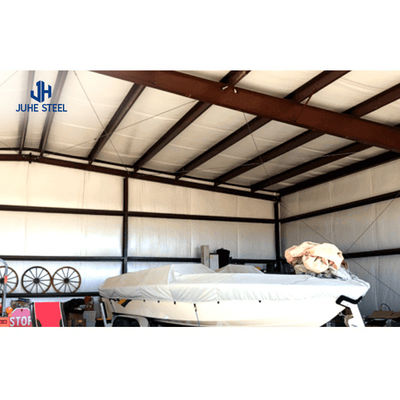 Portable Metal Steel Structure Car Garage Building mit Türen und einem soliden H-Form Stahlbalken