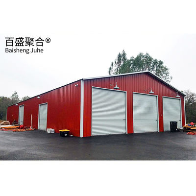 Prefab Steel Building Kits Garage Shed mit niedrigem Kohlenstoff Stahlrahmen